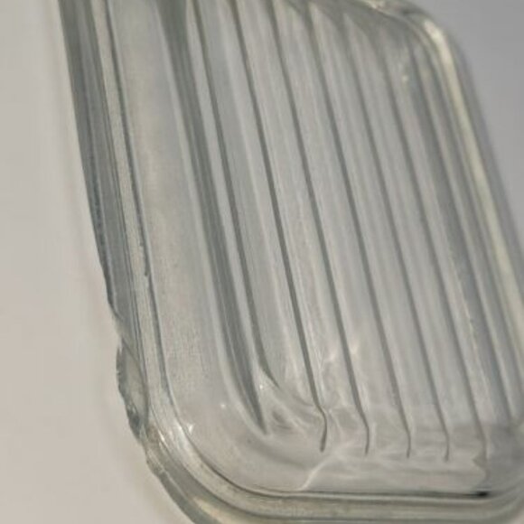 Vintage Pyrex Red & Blue Refrigerator Pair With Lids 501 B  and 501 - Picture 4 of 9